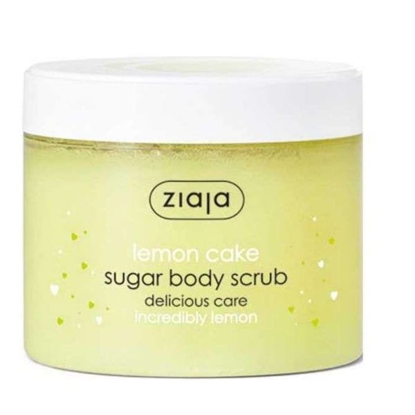 Gommage för kropp - ZIAJA - Citronkaka - 300 ml - Citrondoft - Mjuk och slät hud