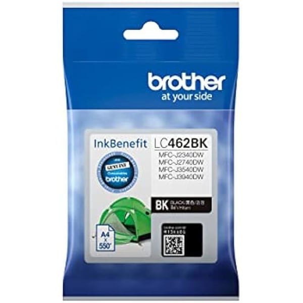 Bläckpatron - BROTHER - LC462BK - Svart - Kompatibel med MFC-J2340DW, MFC-J2740DW, MFC-J3940DW