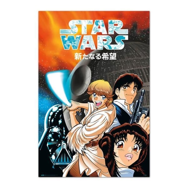 Affisch av manga från Star Wars Ett nytt hopp
