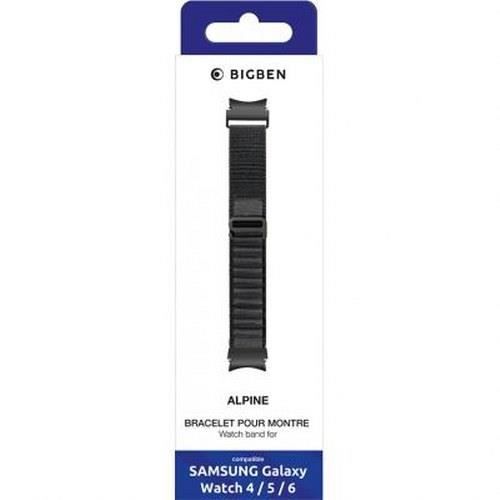 Armband - BIGBEN CONNECTED - Alpine Loop - Flätad nylon - Svart - Kompatibel med Galaxy Watch 4/5/6