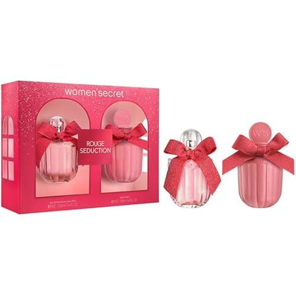 Presentförpackning Dam - WOMEN'SECRET - Röd Förförelse - Eau de Parfum 100ml - Kroppslotion 200ml - Blommig