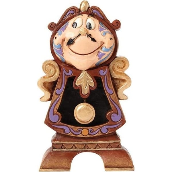 Skönheten och odjuret statyett - Cogsworth - Disney Traditions Jim Shore