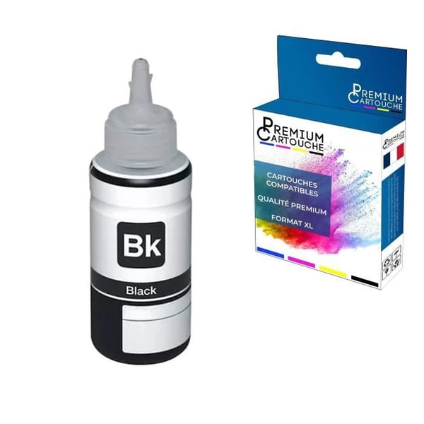 PREMIUM KARTUSCH - 1 Kompatibel bläckflaska 102 Svart 127 ml för EPSON EcoTank ET-15000 EcoTank ET-2700 EcoTank ET-2750 EcoTa