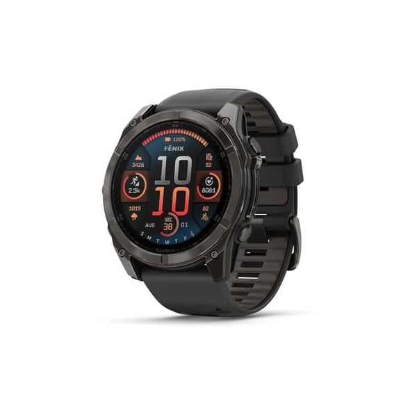 Smartklocka - Garmin - Fenix 8 - AMOLED-skärm - LED-lampa - Batteritid 29 dagar