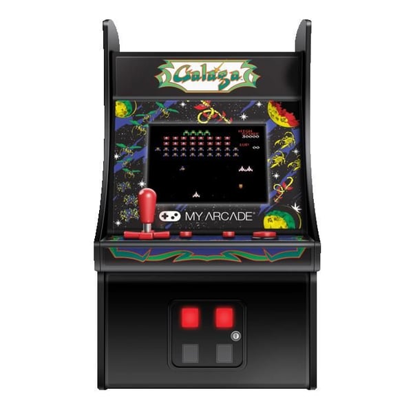 Borne d'Arcade Rétro Mini - Min Arcade - GALAGA - 5-tums skärm - Bärbar konsol - Svart