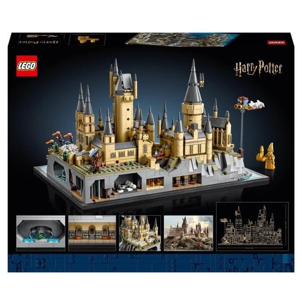 LEGO® Harry Potter 76419 Hogwarts slott och mark, byggbar modellsats för vuxna, inkluderar ikoniska platser