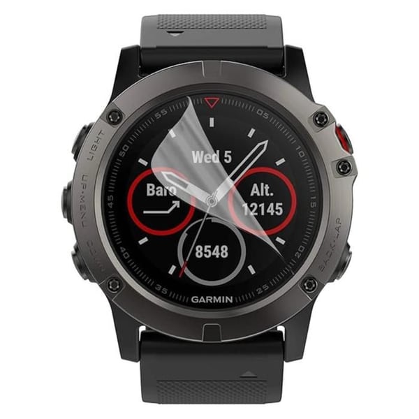 Skärmskydd för Garmin Fenix 5x [Pack 6] Ultra Tunn Plastisk Skyddsfilm Phonillico
