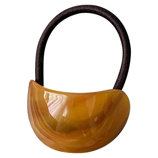 Hårsnodd - AVIZAR - Vintage Chic - Pärlemor - Orange - Bekväm och Elegant