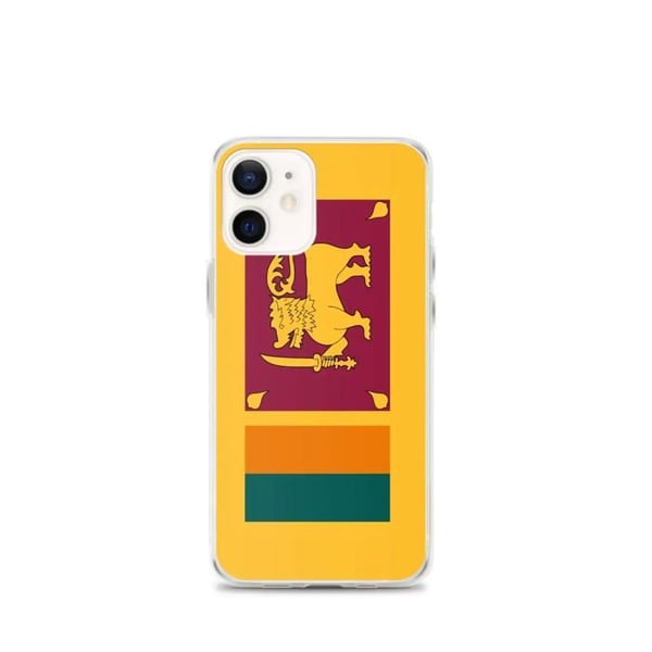 Telefonfodral - PIXELFORMA - Sri Lankas flagga - Kompatibel med iPhone 12 mini - Mjuk - Hållbar