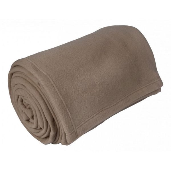 Fleecefilt "Teddy Non-fire - Standard NF EN ISO 12952" alla storlekar Toison d'or - Teddy Taupe - 180 x 240 cm