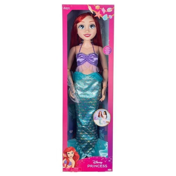 Docka - JAKKS PACIFIC - Den lilla sjöjungfrun - Ledad kropp - Hår stylat som Ariel - Strålande klänning
