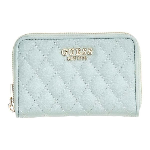 GUESS Myntfodral mint för kvinnor - Atabey SLG Medium Zip Around Wallet Light Sage 333402