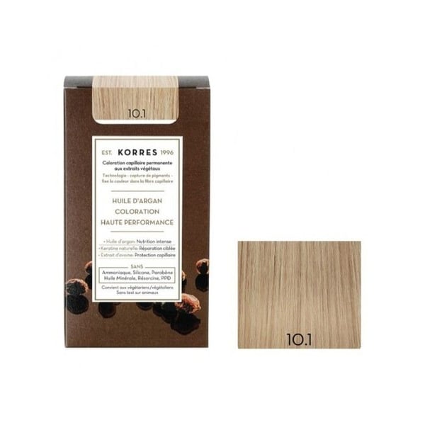 Korres arganolja permanent färgkit 10.1 asblond platin