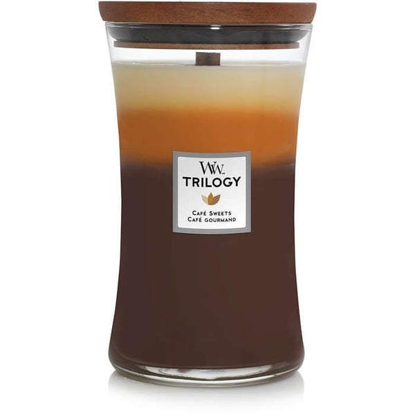 WOODWICK DOFTLJUS CLESSIDRA STOR STOR BURK CAFÉ SÖTSAKER