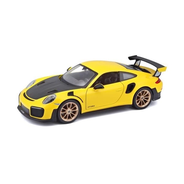 Miniaturebil - MAISTO - PORSCHE 911 GT2 RS - Gul - Til børn fra 3 år og derover