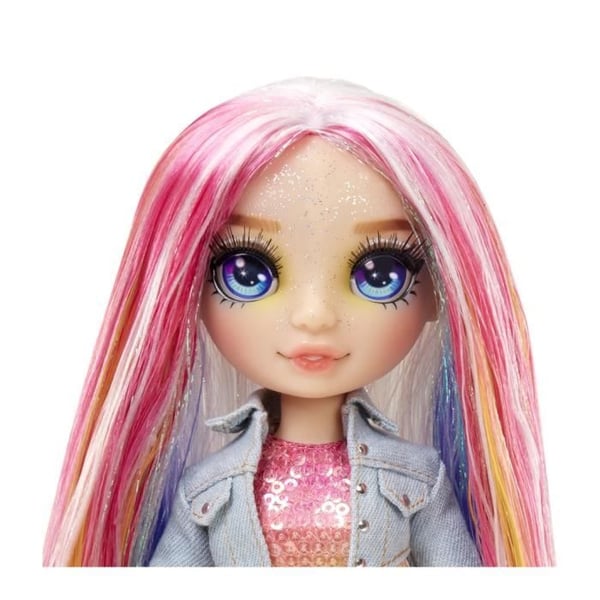 Rainbow High Fashion Doll with Slime Kit og Pet - Amaya (Rainbow) - 28cm Glitter Doll with Slime Kit