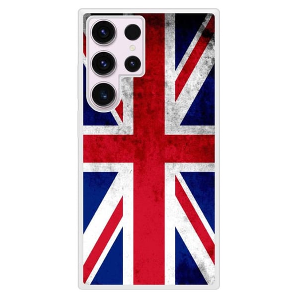 Silikonföljs med förstärkning kompatibel med Samsung Galaxy S23 Ultra Englands flagga