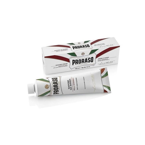 Rakkräm - Proraso - Tube 150ml - Känslig Hud - Utan Parabener - Återfuktande