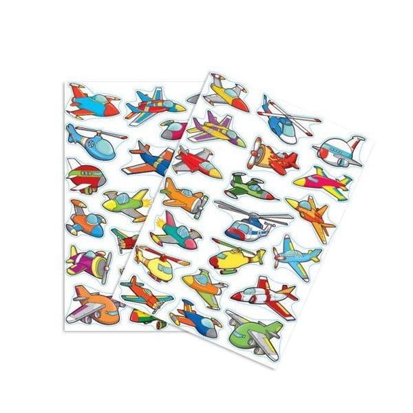 MégaCréa DIY - Klistermärken flygplan 3 till 6 cm 39 stycken