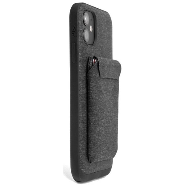 Slim mobilplånbok - PEAK DESIGN - Kol - 100% återvunnen nylon - Justerbart stöd - Max 7 kort