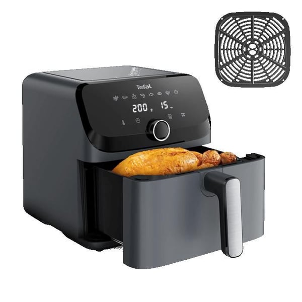 Tefal Luftrfritös, Mycket stor kapacitet på 7.5 L, Easy Fry Mega, EY855BE0