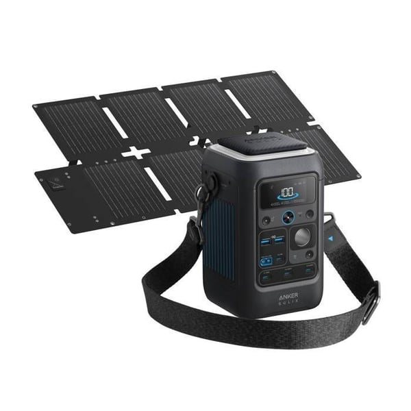 KIT Batteri Anker SOLIX C300X DC med Solpanel 60W