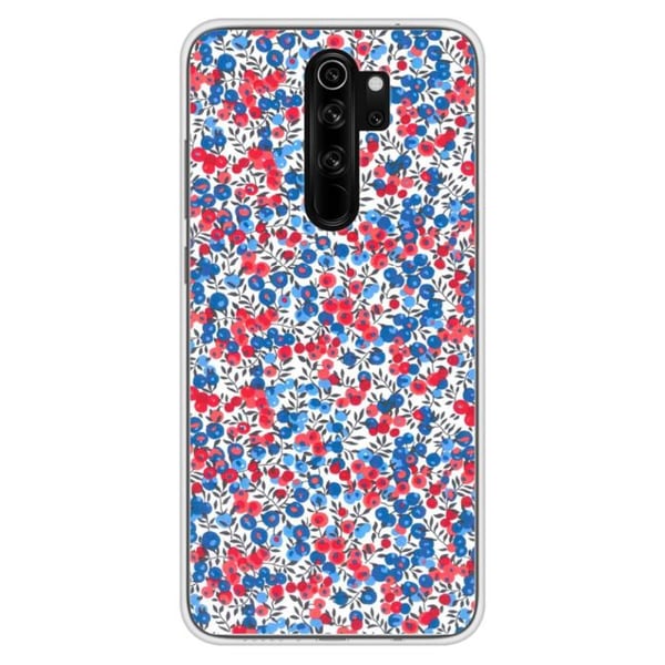 1001Coques - Silikonfodral kompatibelt med Xiaomi Redmi Note 8 Pro - Liberty Wiltshire blå mönster - Originaldesign tryckt i Frankrike