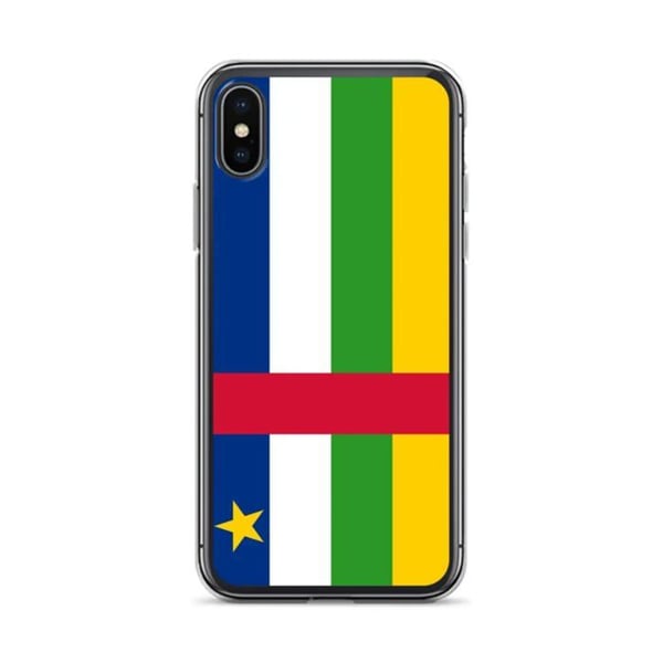 iPhone-fodral - Flerfärgad - Flagga Centralafrikanska republiken - Mjuk - TPU - Vertikal