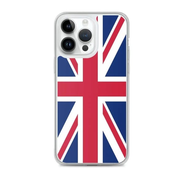 Telefonfodral – Färgflaggan i Storbritannien – Kompatibel med iPhone 14 Pro Max – Mjukt skal – Slitstarkt och stöttåligt – Pixelforma