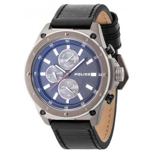 Klocka - POLICE - R1451255003 - Kvarts - Analog - Svart läder