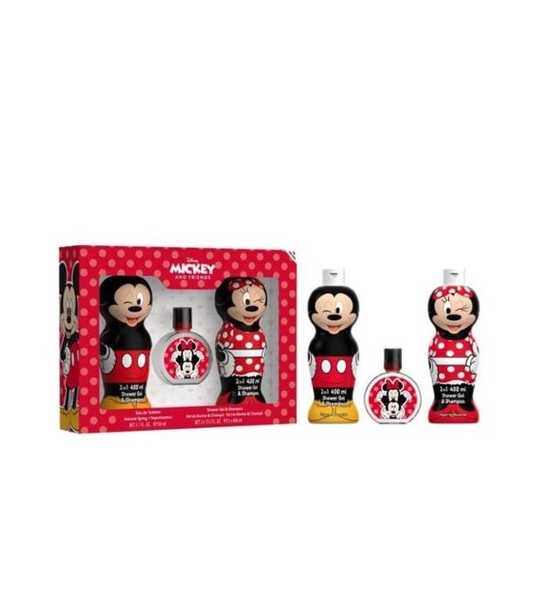 Kit Eau de Toilette Mickey & Minnie + Schampo Duschgel 400 ML + Schampo Duschgel 400 ML