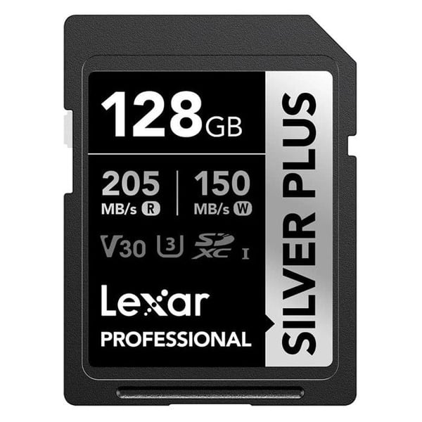 LEXAR SD-kort Silver Plus UHS-1 128Go V30 R205/W150