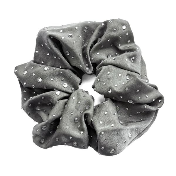 Chouchou - AVIZAR - Satin Kristall Glitter - Grå - Mjuk - Elegant