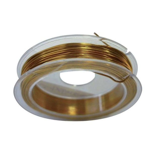 Graine Créative - Ultra tunn aluminiumtråd Ø 0,6mm 10 meter Guld