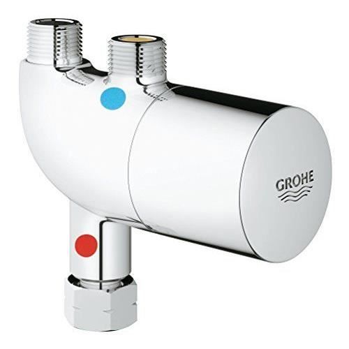 Termostatblandare - GROHE - Grohtherm Micro - Justering 15-46°C - Vattenbesparing - Kromad yta