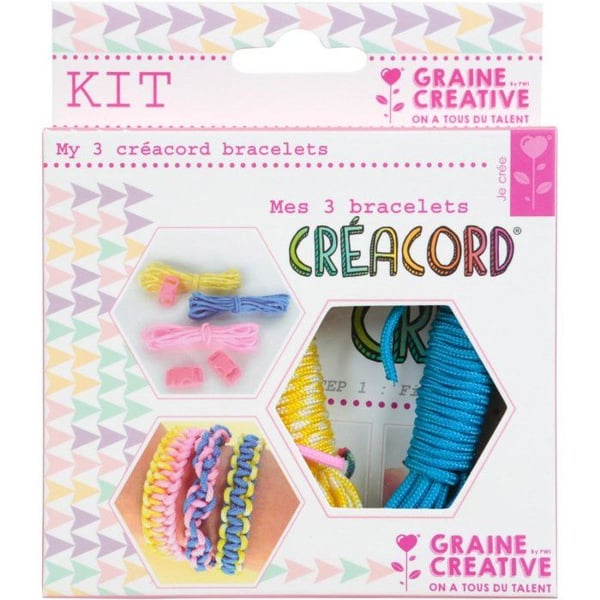 Créacord - Kit Créacord armband Regnbåge