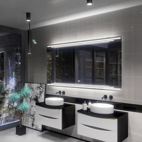 Alasta, LED Spegel med Touch Switch, Burma 120x100 cm