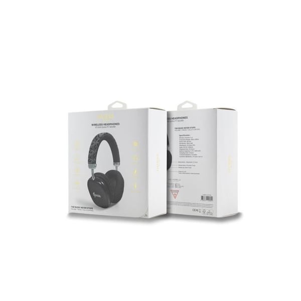 Gcube Bluetooth 5.3-hovedtelefoner Siri-kompatible IPX4-certificeret Guess Black