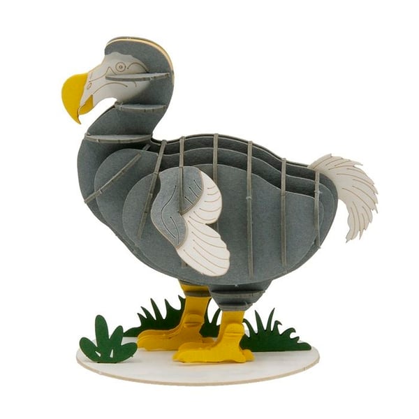 3D-papper modell - Fridolin - Dodo - 9 x 9 x 5 cm - Att montera själv - Från 8 år
