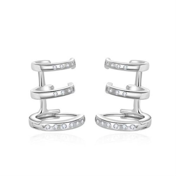 Örhängen - AGATO - AGUC3378 - Sterling Silver 925 - Kubisk Zirkon - Örhänge