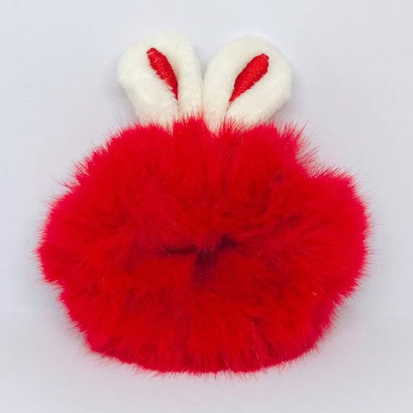 Chouchou - AVIZAR - Fluffig - Röd - Kaninöron - Trendigt Tillbehör