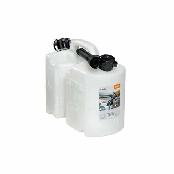 Kombinerad kanna - STIHL - Transparent - 5L Bränsle - 3L Kedjeolja - 2 Automatiska Hällpipar