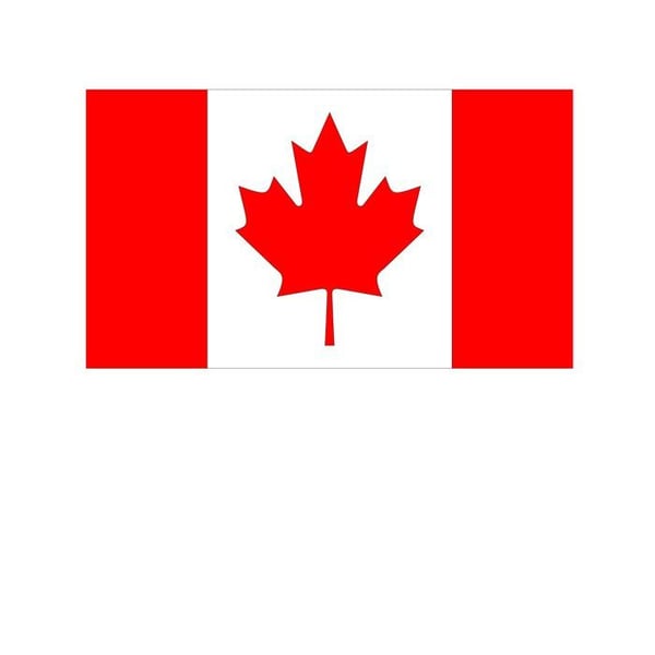 Supporterflagga Canada 150 x 90 cm