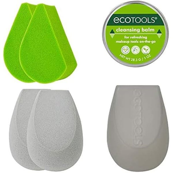 Presentförpackning sminksvamp - EcoTools - Mjuk svamp - Hållbar - Lätta att rengöra