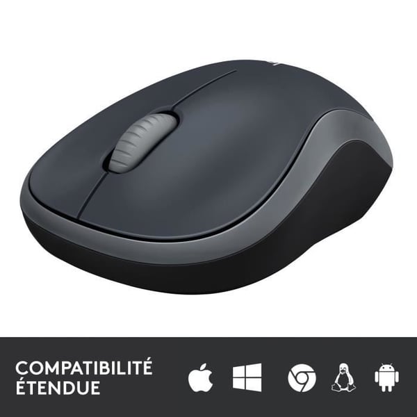 Mus - Trådlös - Logitech - M185 - Grå - Ambidextrös