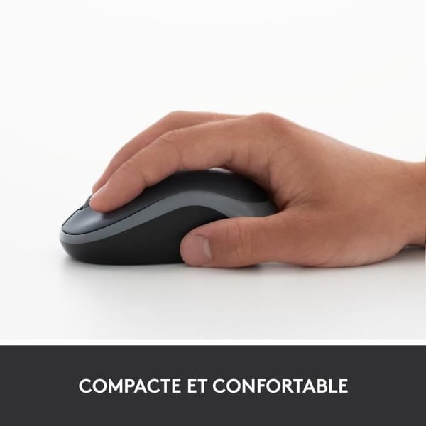 Mus - Trådlös - Logitech - M185 - Grå - Ambidextrös