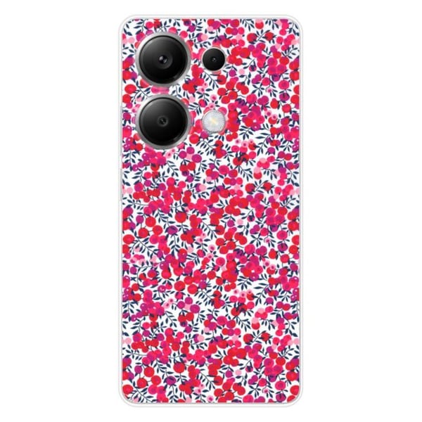Tryckt silikonfodral kompatibelt Xiaomi Redmi Note 13 Pro 4G Liberty Wiltshire Red