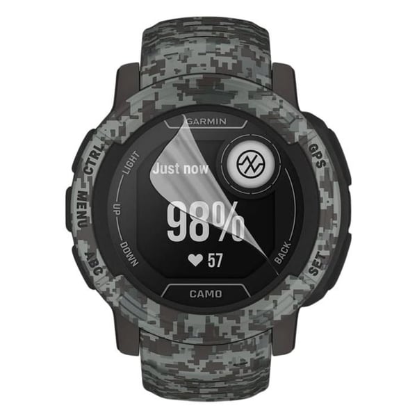 Skydd för skärm till Garmin Instinct 2 Camo Edition - 45mm [Pack 6] Ultra tunn plast skyddsfilm Phonillico