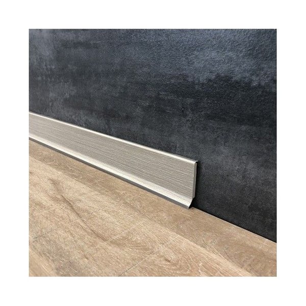 Plint Mousse hård PVC 12,8 x 60 x 2500 mm Transparent mjuk kant av PROVISTON