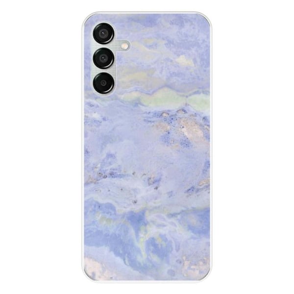 Silicone-skal med tryck kompatibel med Samsung Galaxy M15 5G Marmor Blå